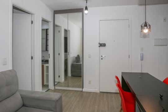 Sala de apartamento para alugar com 1 quarto, 32m² em Água Branca, São Paulo