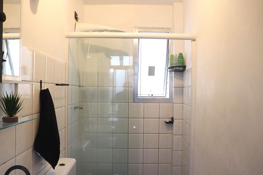 Banheiro Social de kitnet/studio à venda com 1 quarto, 52m² em Consolação, São Paulo