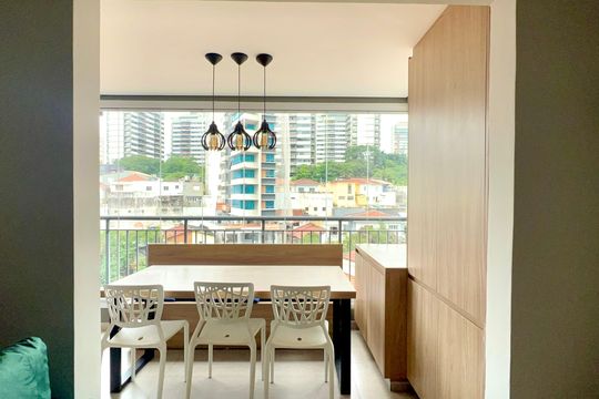 Varanda de apartamento para alugar com 2 quartos, 56m² em Vila Anglo Brasileira, São Paulo