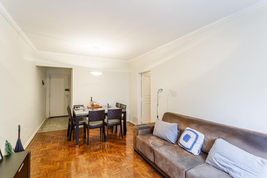 Sala de apartamento à venda com 3 quartos, 80m² em Indianópolis, São Paulo