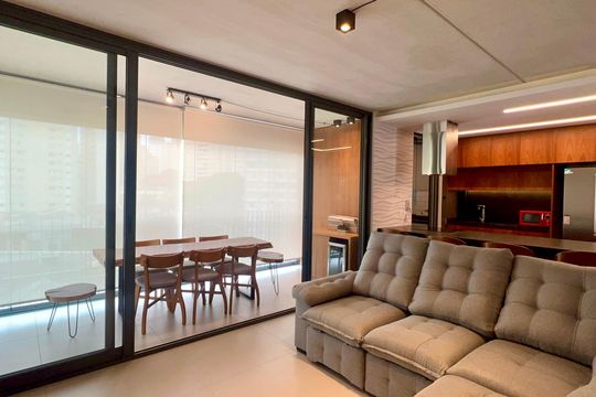 Sala de apartamento para alugar com 2 quartos, 80m² em Paraíso, São Paulo