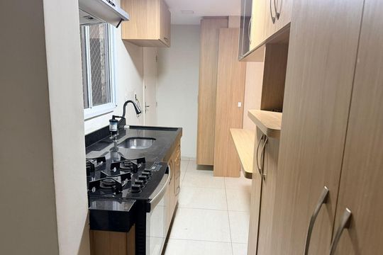 Cozinha de apartamento à venda com 2 quartos, 45m² em Liberdade, São Paulo