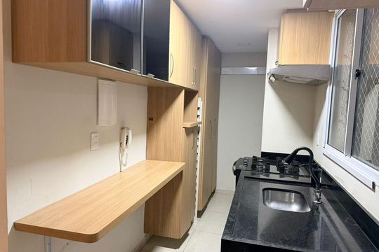Cozinha de apartamento à venda com 2 quartos, 45m² em Liberdade, São Paulo