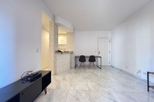 Sala de apartamento para alugar com 1 quarto, 48m² em Jardim Paulistano, São Paulo