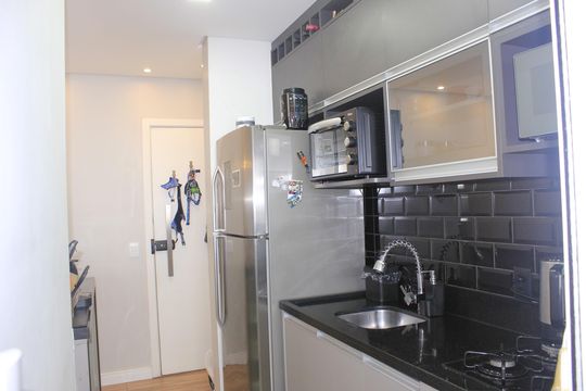 Cozinha de apartamento para alugar com 2 quartos, 59m² em Gopoúva, Guarulhos