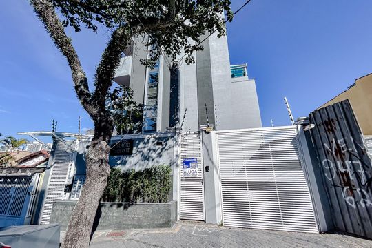 Fachada com Plaquinha de apartamento à venda com 1 quarto, 35m² em Vila Centenário, São Paulo