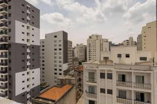 Vista do Quarto de apartamento para alugar com 1 quarto, 38m² em Campos Elíseos, São Paulo
