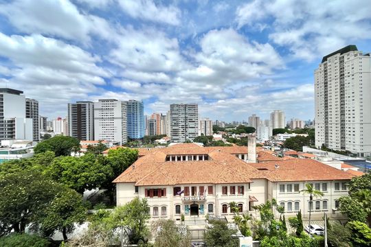 Vista da Suíte de apartamento para alugar com 2 quartos, 70m² em Vila Clementino, São Paulo