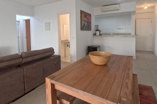 Sala de apartamento para alugar com 2 quartos, 94m² em Ponta da Praia, Santos
