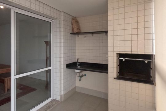 Varanda da Sala de apartamento para alugar com 2 quartos, 94m² em Ponta da Praia, Santos