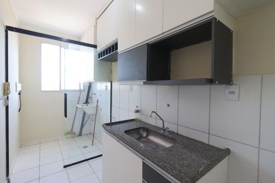 Cozinha de apartamento para alugar com 2 quartos, 48m² em Jardim Paulistano, Ribeirão Preto