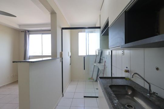 Cozinha de apartamento para alugar com 2 quartos, 48m² em Jardim Paulistano, Ribeirão Preto