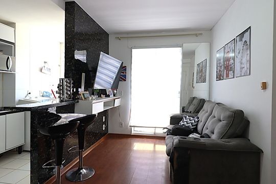Sala de apartamento à venda com 2 quartos, 51m² em São Sebastião, Porto Alegre
