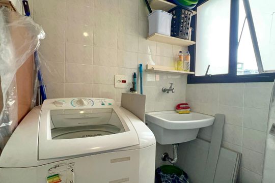 Área de serviço de apartamento para alugar com 1 quarto, 50m² em Jardim Paulista, São Paulo