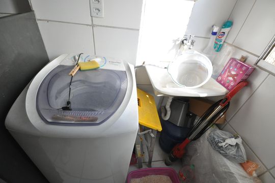 Área de Serviço de apartamento para alugar com 2 quartos, 50m² em Parque Novo Mundo, São Paulo
