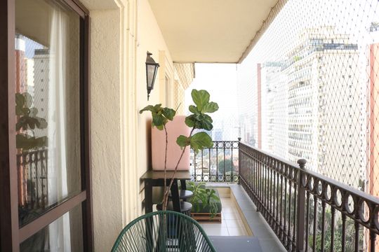 Varanda da Sala de apartamento para alugar com 4 quartos, 160m² em Perdizes, São Paulo