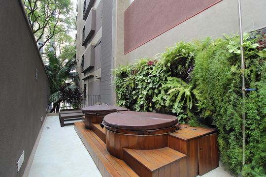 Área Comum - Lazer de kitnet/studio à venda com 1 quarto, 32m² em Vila Nova Conceição, São Paulo