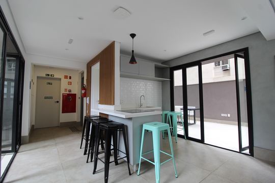 Área Comum - Lazer de kitnet/studio à venda com 1 quarto, 32m² em Vila Nova Conceição, São Paulo