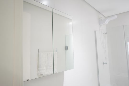 Banheiro de serviço de apartamento para alugar com 3 quartos, 200m² em Parque da Mooca, São Paulo