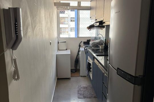 Cozinha  de apartamento à venda com 1 quarto, 49m² em Vila Nova Conceição, São Paulo