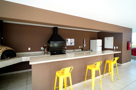 Área comum de apartamento para alugar com 1 quarto, 52m² em  Parque Campolim, Sorocaba