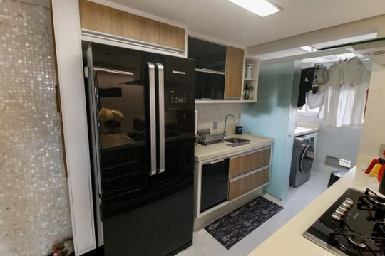 Cozinha - Armários de apartamento para alugar com 3 quartos, 96m² em Vila Andrade, São Paulo