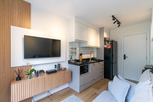 Sala de apartamento à venda com 1 quarto, 26m² em Vila Guarani (z Sul), São Paulo