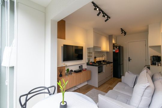 Sacada de apartamento à venda com 1 quarto, 26m² em Vila Guarani (z Sul), São Paulo