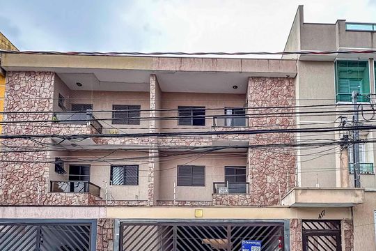 Fachada de apartamento à venda com 3 quartos, 95m² em Vila Leopoldina, Santo André