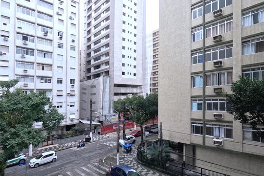 Vista do Quarto 3 de apartamento para alugar com 3 quartos, 180m² em Gonzaga, Santos