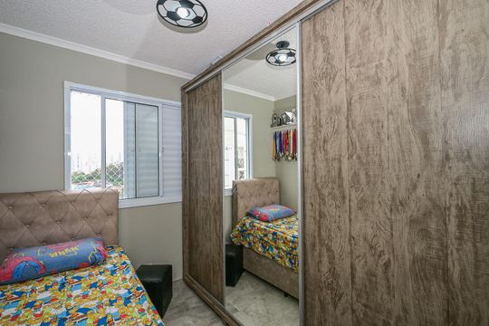 Quarto 2 de apartamento à venda com 2 quartos, 43m² em Parque Reboucas, São Paulo