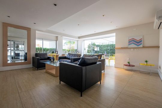 Área comum de kitnet/studio para alugar com 1 quarto, 36m² em Pinheiros, São Paulo