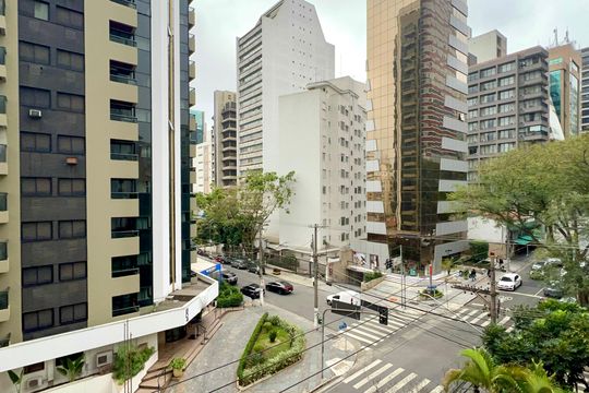 Vista da Varanda da Sala de apartamento para alugar com 1 quarto, 38m² em Cerqueira César, São Paulo