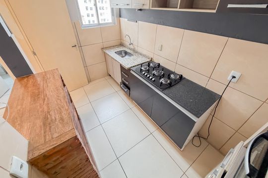 Cozinha de apartamento para alugar com 1 quarto, 26m² em Sé, São Paulo