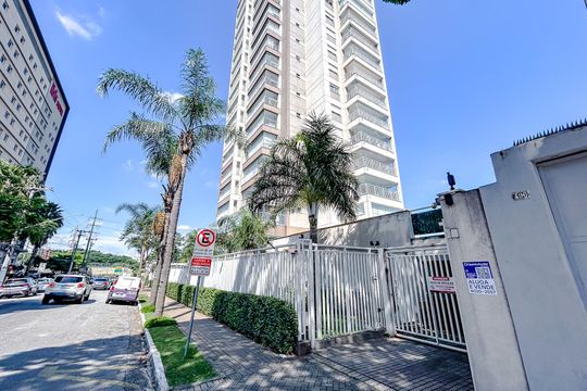 Fachada com Plaquinha de apartamento à venda com 1 quarto, 49m² em Tatuapé, São Paulo