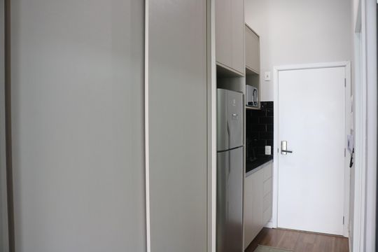 Cozinha de apartamento para alugar com 1 quarto, 34m² em Perdizes, São Paulo