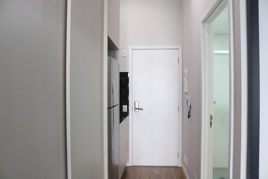 Cozinha de apartamento para alugar com 1 quarto, 34m² em Perdizes, São Paulo