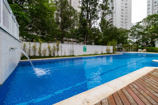Área comum de apartamento para alugar com 1 quarto, 61m² em Vila Andrade, São Paulo