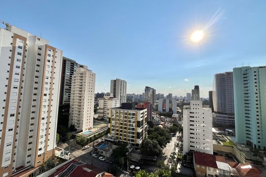 Vista da Suíte de apartamento para alugar com 3 quartos, 105m² em Vila Clementino, São Paulo