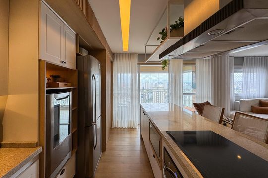 Cozinha de apartamento à venda com 2 quartos, 95m² em Centro, São Bernardo do Campo