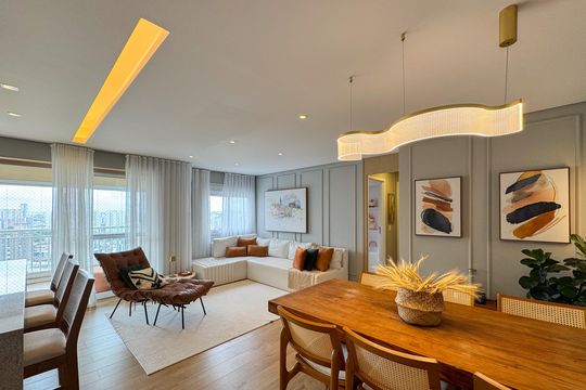 Sala de apartamento à venda com 2 quartos, 95m² em Centro, São Bernardo do Campo