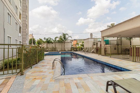 Área comum - Piscina de apartamento à venda com 2 quartos, 50m² em Utinga, Santo André