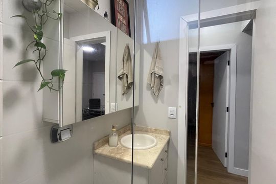 Banheiro de apartamento para alugar com 2 quartos, 55m² em Campinas, São José