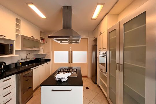 Cozinha de apartamento para alugar com 2 quartos, 100m² em Leblon, Rio de Janeiro