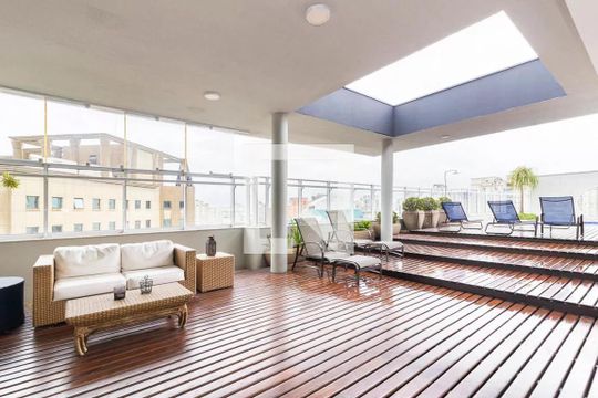Área comum - Piscina de apartamento à venda com 1 quarto, 51m² em Moema, São Paulo