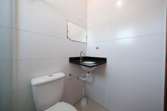 Banheiro da Suíte 1 de casa de condomínio à venda com 2 quartos, 83m² em Cidade Patriarca, São Paulo