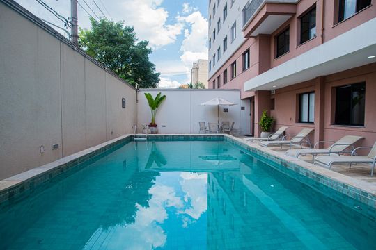 Área comum - Piscina de kitnet/studio à venda com 1 quarto, 26m² em Bela Vista, São Paulo