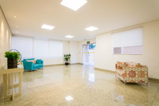 Área comum de apartamento à venda com 2 quartos, 54m² em Vila Valparaíso, Santo André