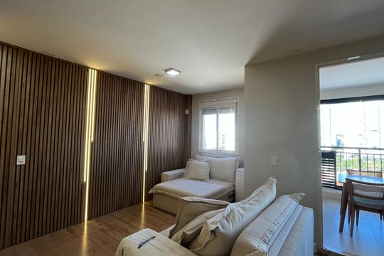 Sala de apartamento para alugar com 2 quartos, 83m² em Taquaral, Campinas