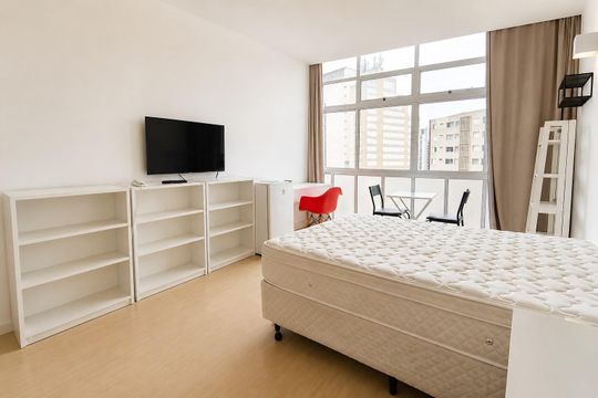 Studio de kitnet/studio para alugar com 1 quarto, 26m² em República, São Paulo